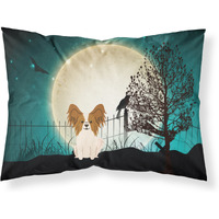 Caroline's Treasures Halloween Scary Papillon Red White Fabric Standard Pillowcase BB2268PILLOWCASE