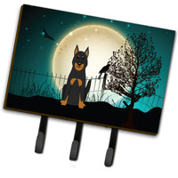 "Caroline's Treasures Halloween Scary Beauce Shepherd Dog Leash or Key Holder BB2270TH68, Triple"