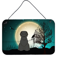 "Caroline's Treasures Halloween Scary Briard Black Wall or Door Hanging Prints BB2271DS812, 8"" x 12"""