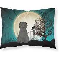 "Caroline's Treasures Halloween Scary Briard Black Fabric Standard Pillowcase BB2271PILLOWCASE, Multicolor"