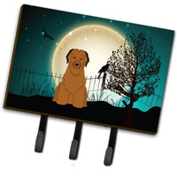 "Caroline's Treasures Halloween Scary Briard Brown Leash or Key Holder BB2272TH68, Triple, Multicolor"