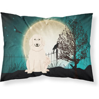 "Caroline's Treasures Halloween Scary Pyrenese Fabric Standard Pillowcase BB2273PILLOWCASE, Multicolor"