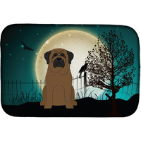 "Caroline's Treasures Halloween Scary Bullmastiff Dish Drying Mat, 14"" x 21"""