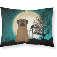 "Caroline's Treasures Halloween Scary Bullmastiff Fabric Standard Pillowcase BB2274PILLOWCASE, Multicolor"