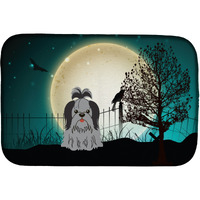 "Caroline's Treasures Halloween Scary Shih Tzu Dish Drying Mat, 14"" x 21"""