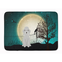 "Caroline's Treasures Halloween Scary Bedlington Terrier Blue Floor Mat, 19"" x 27"", Multicolor"