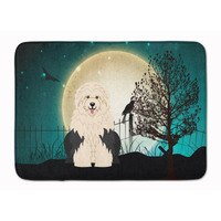 "Caroline's Treasures Halloween Scary Old English Sheepdog Floor Mat, 19"" x 27"", Multicolor"