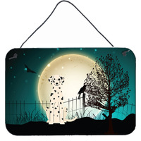 "Caroline's Treasures Halloween Scary Dalmatian Wall or Door Hanging Prints BB2287DS812, 8"" x 12"""