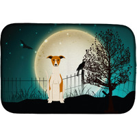 "Caroline's Treasures Halloween Scary Whippet Dish Drying Mat, 14"" x 21"""