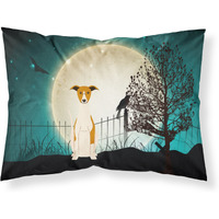 "Caroline's Treasures Halloween Scary Whippet Fabric Standard Pillowcase BB2289PILLOWCASE, Multicolor"