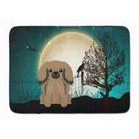 "Caroline's Treasures Halloween Scary Pekingnese Tan Floor Mat, 19"" x 27"", Multicolor"