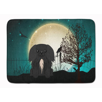"Caroline's Treasures Halloween Scary Pekingnese Black Floor Mat, 19"" x 27"", Multicolor"