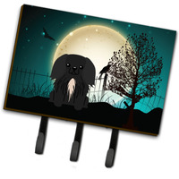 "Caroline's Treasures Halloween Scary Pekingnese Black Leash or Key Holder BB2297TH68, Triple"