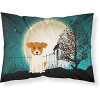 Caroline's Treasures Halloween Scary Jack Russell Terrier Fabric Standard Pillowcase BB2298PILLOWCASE