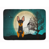 "Caroline's Treasures Halloween Scary English Toy Terrier Floor Mat, 19"" x 27"", Multicolor"