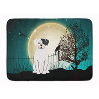 "Caroline's Treasures Halloween Scary White Boxer Cooper Floor Mat, 19"" x 27"", Multicolor"