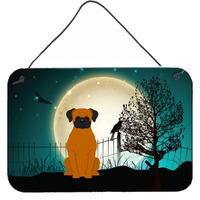 "Caroline's Treasures Halloween Scary Fawn Boxer Wall or Door Hanging Prints BB2305DS812, 8"" x 12"""