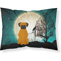 "Caroline's Treasures Halloween Scary Fawn Boxer Fabric Standard Pillowcase BB2305PILLOWCASE, Multicolor"