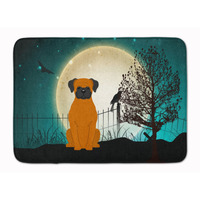 "Caroline's Treasures Halloween Scary Fawn Boxer Floor Mat, 19"" x 27"", Multicolor"