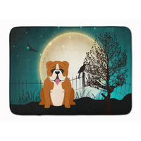 "Caroline's Treasures Halloween English Bulldog Red White Floor Mat, 19"" x 27"", Multicolor"