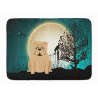 "Caroline's Treasures Halloween Scary English Bulldog Fawn Floor Mat, 19"" x 27"", Multicolor"