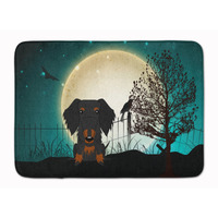 "Caroline's Treasures Halloween Wire Hair Dachshund Black Tan Floor Mat, 19"" x 27"", Multicolor"