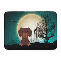 "Caroline's Treasures Halloween Scary Dachshund Chocolate Floor Mat, 19"" x 27"", Multicolor"