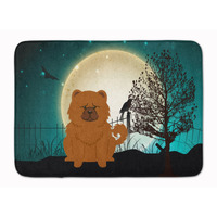 "Caroline's Treasures Halloween Scary Chow Red Floor Mat, 19"" x 27"", Multicolor"