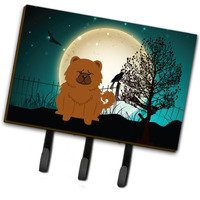 "Caroline's Treasures Halloween Scary Chow Red Leash or Key Holder BB2332TH68, Triple"