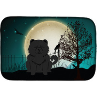 "Caroline's Treasures Halloween Scary Chow Dish Drying Mat, 14"" x 21"""
