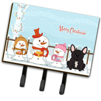"Caroline's Treasures Christmas Carolers Merry French Bulldog Brindle Leash or Key Holder BB2340TH68, Triple"