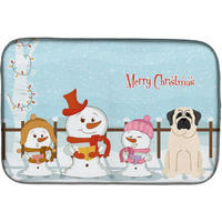 "Caroline's Treasures BB2348DDM Dish Drying Mat, 14 x 21, Christmas Carolers"