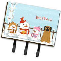 "Caroline's Treasures Christmas Carolers Merry Mastiff Leash or Key Holder BB2349TH68, Triple"