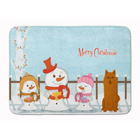 "Caroline's Treasures Merry Christmas Karelian Bear Dog Floor Mat, 19"" x 27"", Multicolor"
