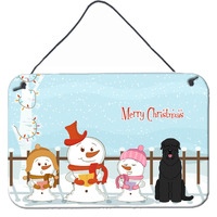 "Caroline's Treasures Christmas Carolers Merry Black Russian Terrier Wall or Door Hanging Prints BB2357DS812, 8"" x 12"""