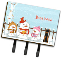 "Caroline's Treasures Christmas Carolers Merry Manchester Terrier Leash or Key Holder BB2359TH68, Triple"