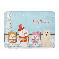"Caroline's Treasures Merry Christmas Carolers Samoyed Floor Mat, 19"" x 27"", Multicolor"