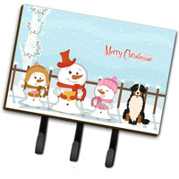 "Caroline's Treasures Merry Christmas Carolers Bernese Mountain Dog Leash or Key Holder BB2367TH68, Triple, Multicolor"
