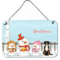 "Caroline's Treasures Christmas Carolers Merry Greater Swiss Mountain Dog Wall or Door Hanging Prints BB2368DS812, 8"" x 12"""