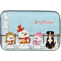 "Caroline's Treasures Merry Christmas Carolers Entlebucher Dish Drying Mat, 14"" x 21"""