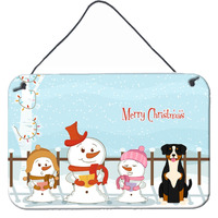 "Caroline's Treasures Christmas Carolers Merry Entlebucher Wall or Door Hanging Prints BB2369DS812, 8"" x 12"""