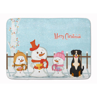 "Caroline's Treasures Merry Christmas Carolers Entlebucher Floor Mat, 19"" x 27"", Multicolor"