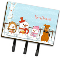 "Caroline's Treasures Christmas Carolers Merry Airedale Leash or Key Holder BB2372TH68, Triple"