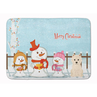 "Caroline's Treasures Merry Christmas Carolers Westie Floor Mat, 19"" x 27"", Multicolor"