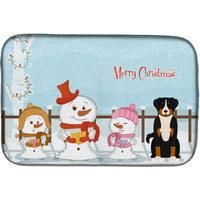 "Caroline's Treasures Appenzeller Sennenhund Dish Drying Mat, 14"" x 21"", Christmas Carolers"