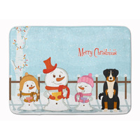"Caroline's Treasures Merry Christmas Appenzeller Sennenhund Floor Mat, 19"" x 27"", Multicolor"