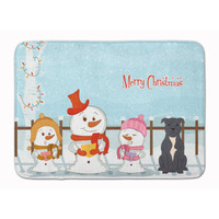 "Caroline's Treasures Christmas Staffordshire Bull Terrier Floor Mat, 19"" x 27"", Multicolor"