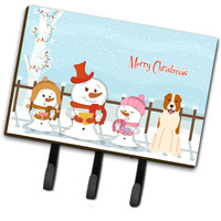 "Caroline's Treasures Merry Christmas Carolers Central Asian Shepherd Dog Leash or Key Holder BB2380TH68, Triple, Multicolor"