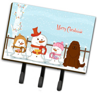"Caroline's Treasures Merry Christmas Carolers Caucasian Shepherd Dog Leash or Key Holder BB2381TH68, Triple, Multicolor"