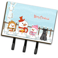 "Caroline's Treasures Merry Christmas Carolers Miniature Schanuzer Black Leash or Key Holder BB2382TH68, Triple, Multicolor"